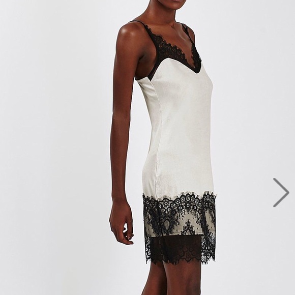 Topshop Dresses & Skirts - Silvery-White Slip Dress